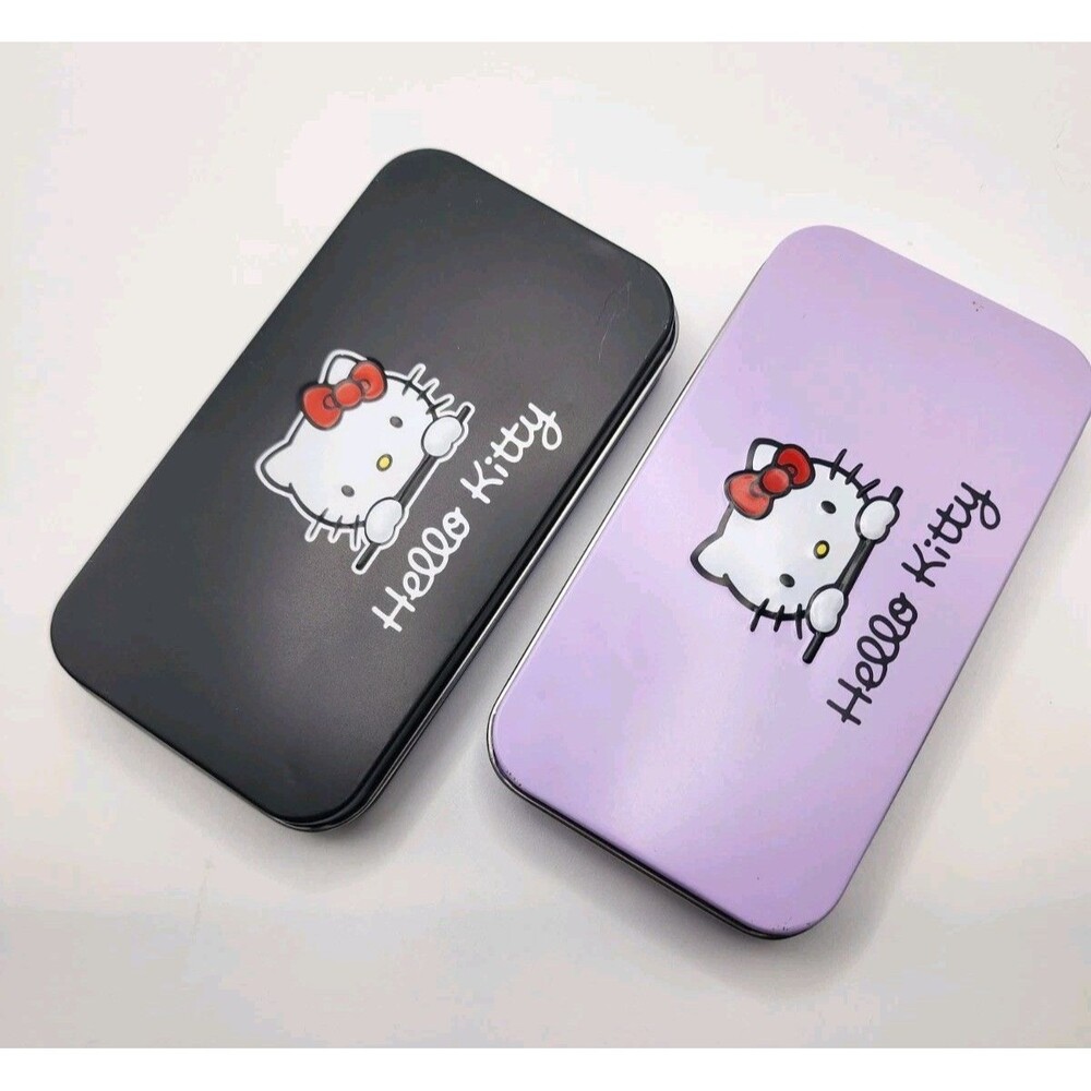 Hello Kitty 7pc Makeup Mini Brush Kit with Tin 3x5 NEW Choose Color